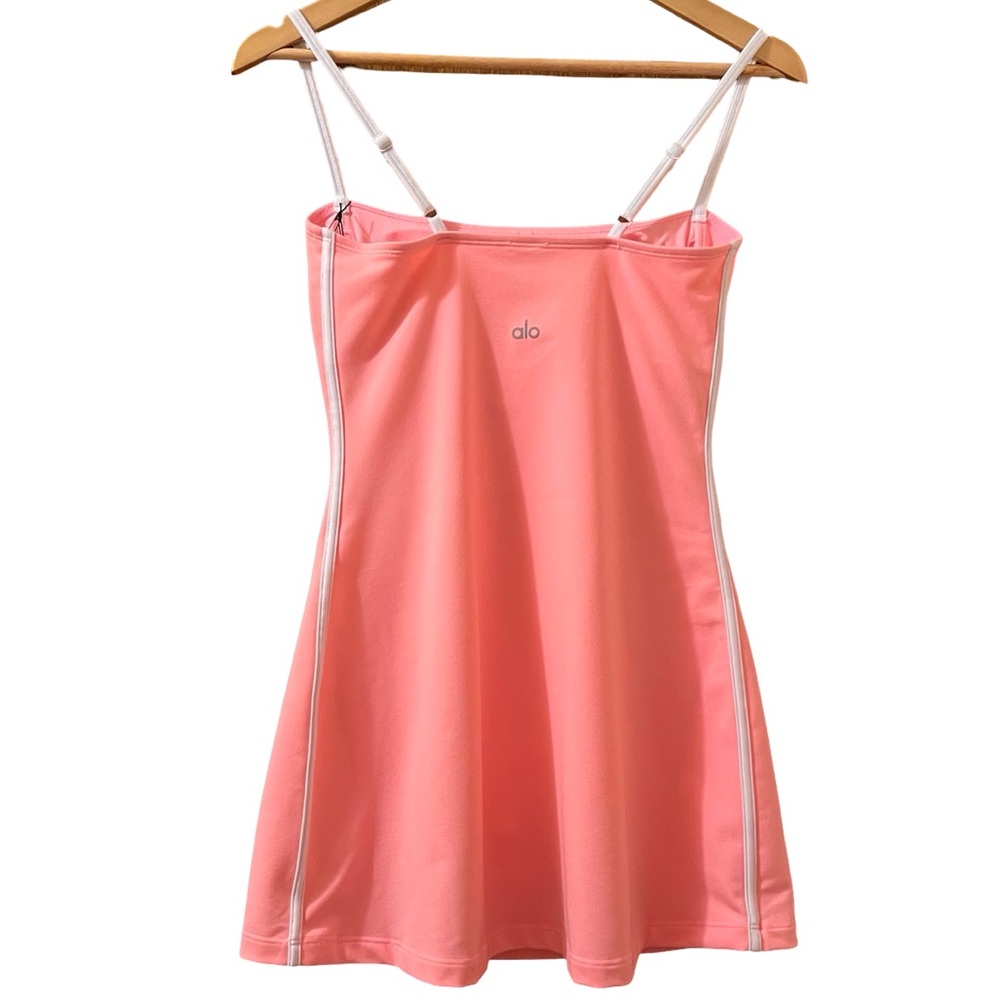 Alo Yoga Airbrush Streamlined Dress Neon Bubblegum Sz S - Picture 3 of 13